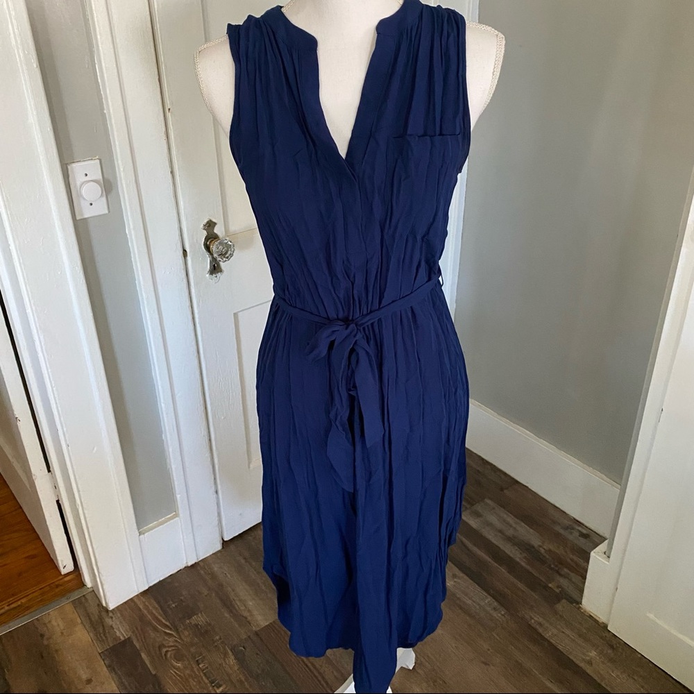 a.n.a. Button-Front Midi Dress